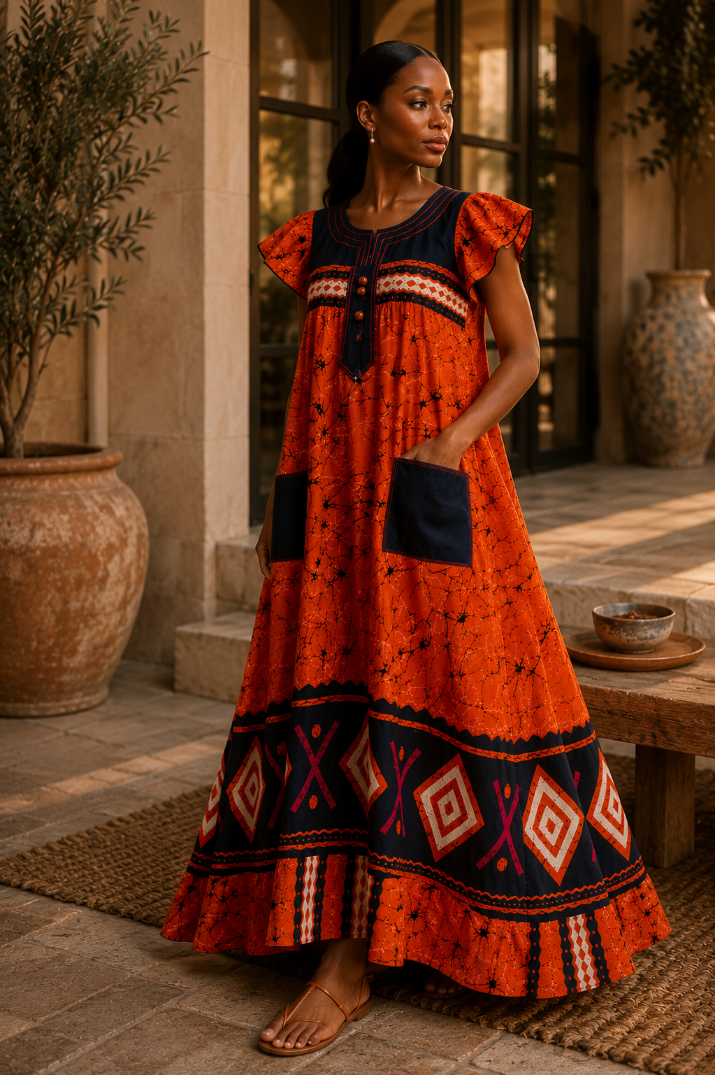 Longue robe éclat Royal